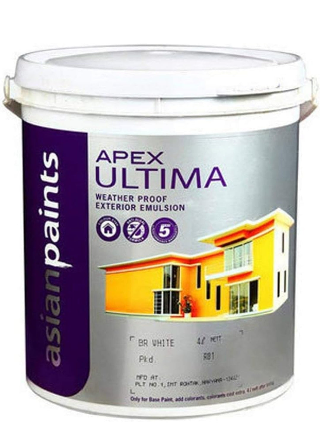 Asian Paints Ultima Weather Proof Exterior Emulsion 4 LTR (White)
