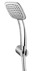 KUBIX-F 4×4 HAND SHOWER WITH FLEXIBLE HEAVY SHOWER TUBE (FULL CP) 1.5 MTR & ABS HOOK