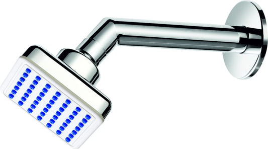 GALAXY SHOWER ABS 3X3 OW 7" ROUND SS HEAVY SHOWER ARM