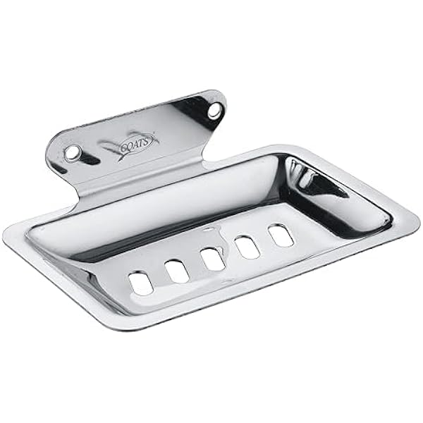 Ss soap  dish n tumbler holder (mirror finish) 1303