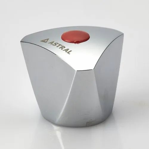 FANCY HANDLE (KNOB) WITH RED & BLUE PLASTIC BUTTON ( TRIANGLE)