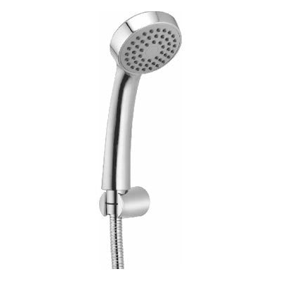 NOVA 3" ROUNDHAND SHOWER WITH FLEXIBLE HEAVY SHOWER TUBE (FULL CP) 1.5 MTR &ABS HOOK