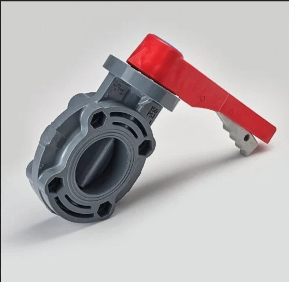 STD BUTTERFLY VALVE (EPCM) W/ HANDLE