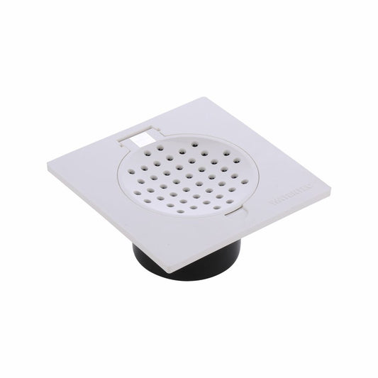 FLOOR TRAP HEAVY WITH GRATING WHITE & IVORY