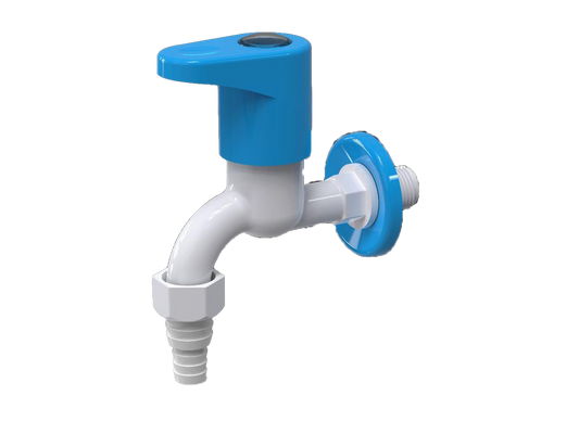 NOZZLE BIB COCK WITH FLANGE