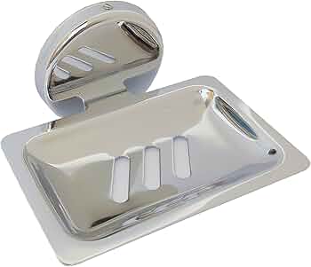 Ss soap  dish n tumbler holder (mirror finish) 1324