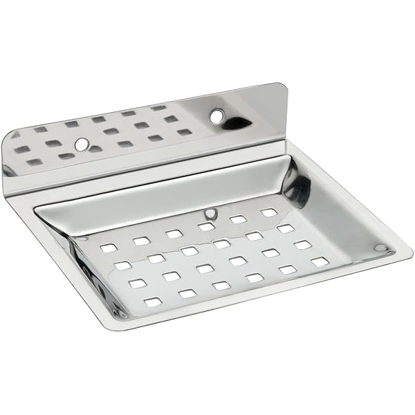 Ss soap  dish n tumbler holder (mirror finish) 1304
